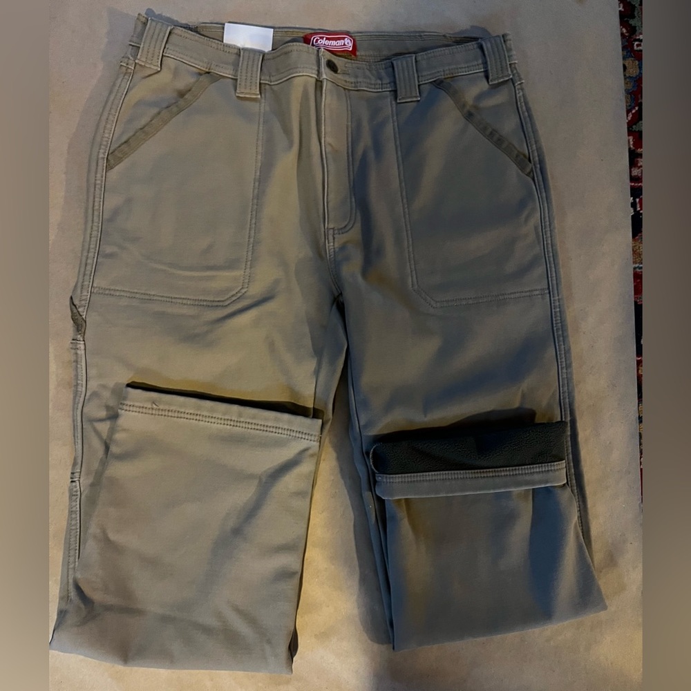 36x30 Coleman lined dark tan pants